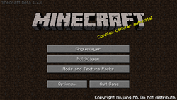 Экран главного меню — Minecraft Wiki